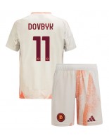 Otroške Nogometnih dresov AS Roma Artem Dovbyk #11 Gostujoči 2024-25 Kratki rokavi (+ hlače)